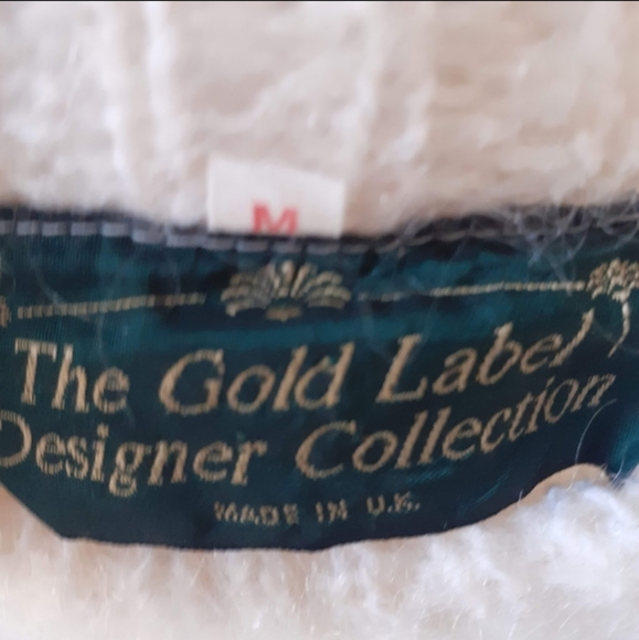 Mohair Sweater, Pure Natural Fabric -Oversized Mohair puff-sleeve Jumper Knit M - Picture 6 of 7